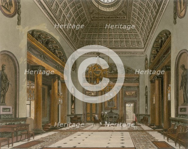 Entrance hall of the Carlton House, Westminster, London. Artist: Unknown