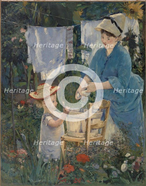 Le Linge (The Laundry), 1875. Creator: Manet, Édouard (1832-1883).