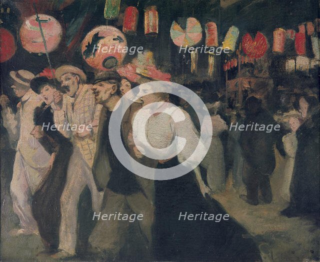 Le 14 juillet 1895 à Montmartre (Montmartre, 14 July 1895), 1895. Creator: Steinlen, Théophile Alexandre (1859-1923).