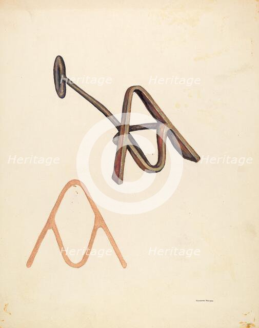 Branding Iron, c. 1942. Creator: Elizabeth Johnson.