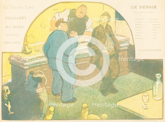 Le Devoir, 1893. Creator: Henri-Gabriel Ibels.