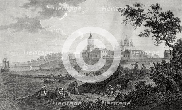 The Konevsky Monastery of Nativity of Virgin in Konevets, 1812.