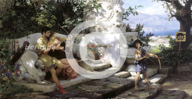 'A Dangerous Lesson', 1886.  Artist: Henryk Siemiradzki