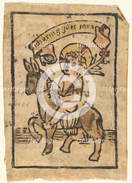 Christ Child on Donkey, c. 1500. Creator: Unknown.
