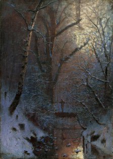 Winter. Winter Night, 1888. Creator: Ladislav Mednyanszky.