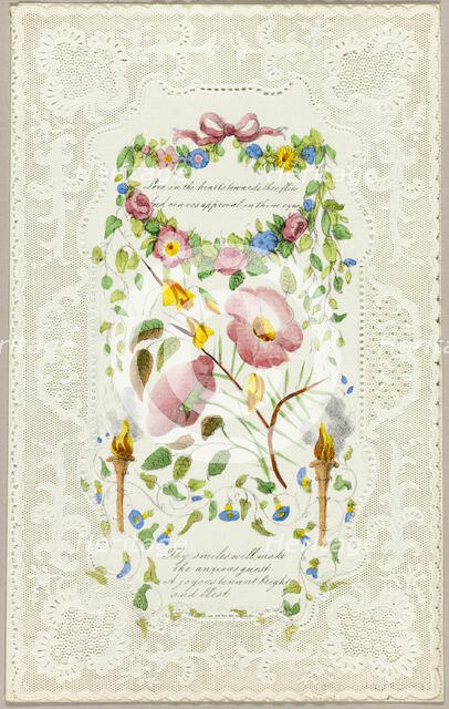 Love in the Hearts (Valentine), c. 1840. Creator: George Kershaw.