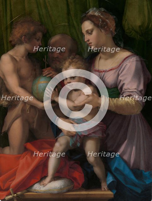 The Holy Family with the Young Saint John the Baptist, ca. 1528. Creator: Andrea del Sarto.