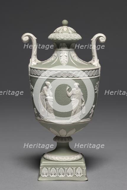 Covered Urn (cover), c. 1800. Creator: Wedgwood Factory (British).
