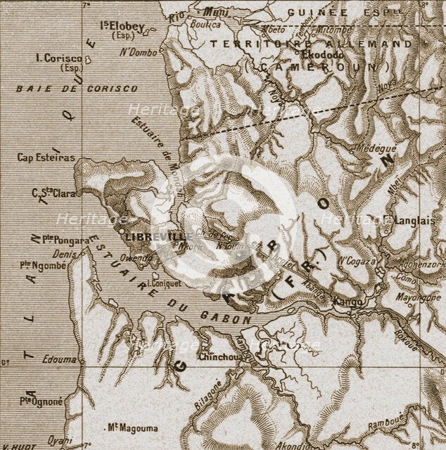 ''Gabon et baie Corisco; L'Ouest Africain', 1914. Creator: Unknown.