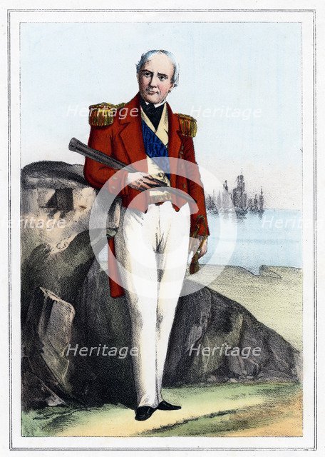 Edmund Lyons, 1st Baron Lyons, British naval commander, 1857. Artist: Anon