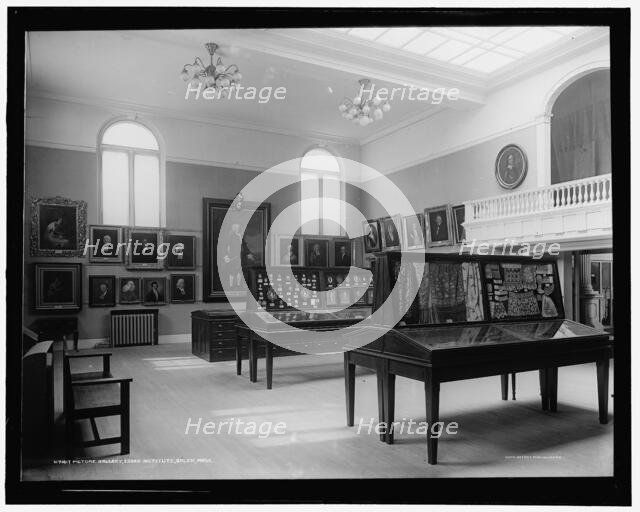 Picture gallery, Essex Institute, Salem, Mass., c.between 1900 and 1910. Creator: Unknown.