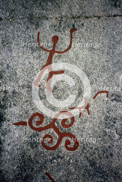 Bronze Age rock carvings, Åby, Östergötland, Sweden. Artist: Mats Alm