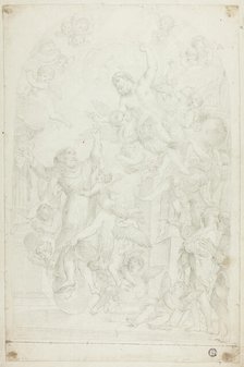 Christ Appearing to Monastic Saint in Ecstasy, n.d. Creator: Unknown.