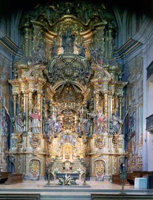 The Miracle' altar in the sanctuary of the same name.