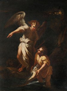 Tobias and the Angel. Creator: Rosa, Salvatore (1615-1673).