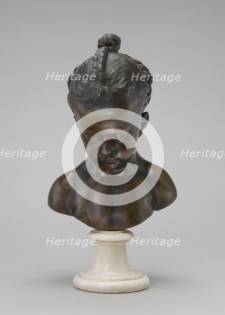 Bust of a Little Girl, model 1744, cast probably 1750/1753. Creator: Jacques Francois Joseph Saly.