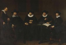 The leaders of the cloth industry (Saainering) in Amsterdam, 1643. Creator: Dirck Dircksz. Santvoort.