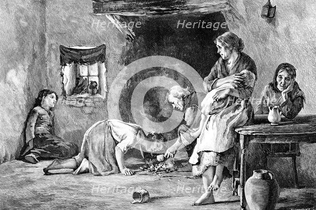 The Irish Famine, 1845-1849, (1900). Artist: Unknown