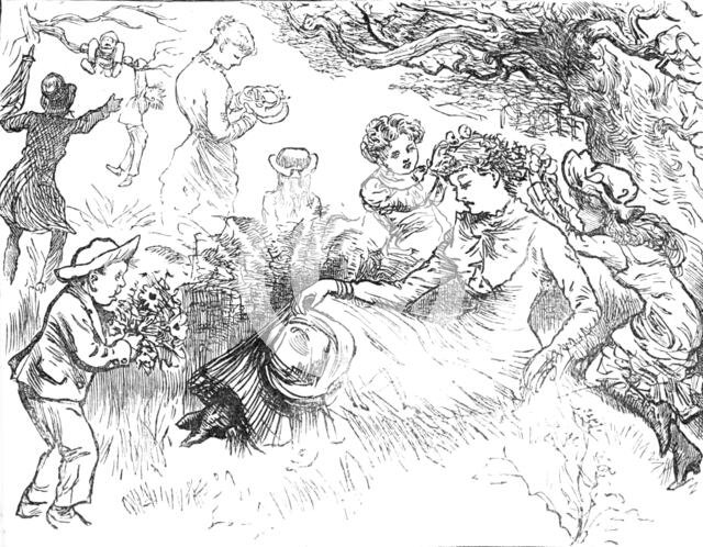 Children's Day in the Country: The Favourite Teacher, 1881. Creator: Unknown.