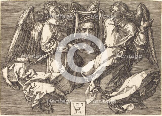 The Sudarium Held by Two Angels, 1513. Creator: Albrecht Durer.