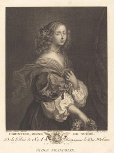 Queen Christina of Sweden. Creator: Pierre Alexandre Tardieu.