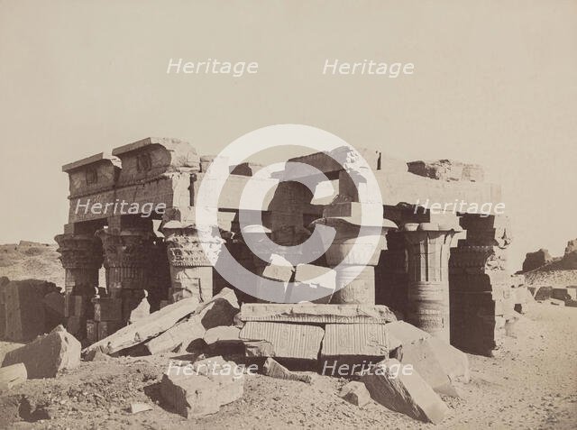 Temple of Kom Ombo on the Eastern Bank of the Nile, c1850. Creator: Anon.
