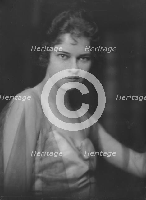 Moberly, Margaret, Miss, portrait photograph, 1916 or 1917. Creator: Arnold Genthe.