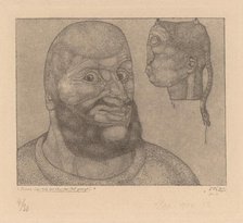 Perseus (Der Witz hat über das Leid gesiegt) [Perseus-The Triumph of Brain over Body], 1904. Creator: Paul Klee.