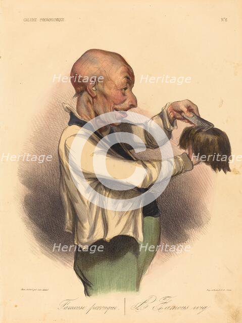 Fameuse perruque, 1836. Creator: Honore Daumier.