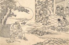 Parody of the Tale of Young Man Lu: A Fisherman Dreaming, ca. 1700. Creator: Unknown.