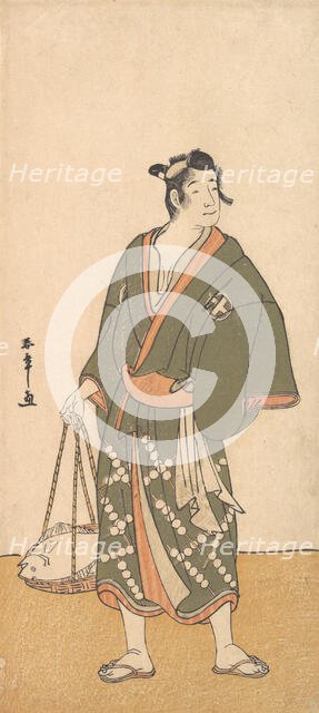 The Actor Otani Hiroemon III as a Fish Peddler, 1726-1792. Creator: Shunsho.