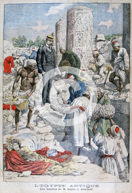 The excavations of Antinopolis, Egypt, by Albert Gayet, 1904. Artist: Unknown