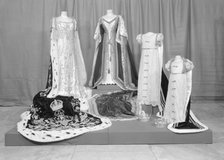 Coronation robes of Queen Victoria, Elizabeth & Princesses Elizabeth and Margaret. Artist: Unknown