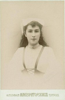 Portrait of the Ballet dancer Matilda Kschessinska, 1890s. Creator: Anonymous.