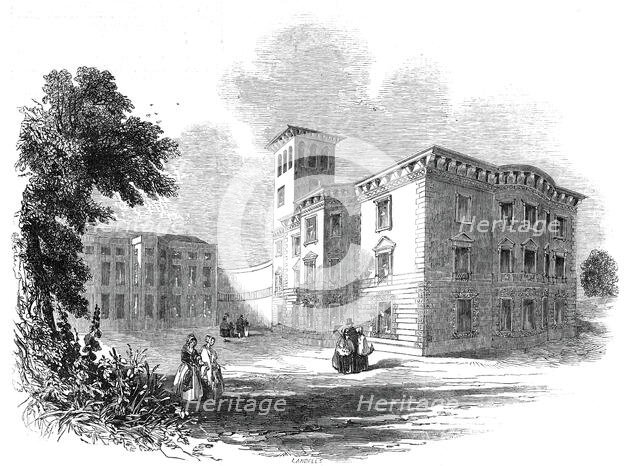 New wing of Osborne House, Isle of Wight, 1845. Creator: Ebenezer Landells.