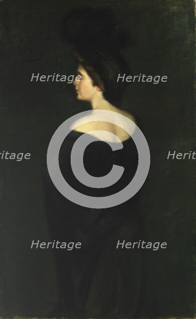 Laura in Blacks, 1899. Creator: Alice Pike Barney.