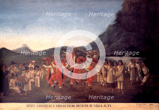 Zapotec Indians dancing.