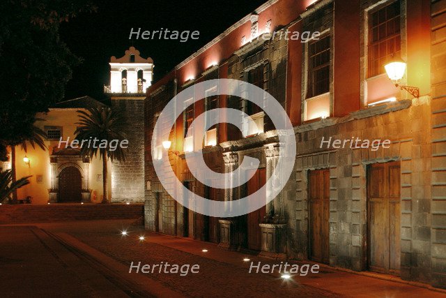Street at night, Garachico, Tenerife, 2007.