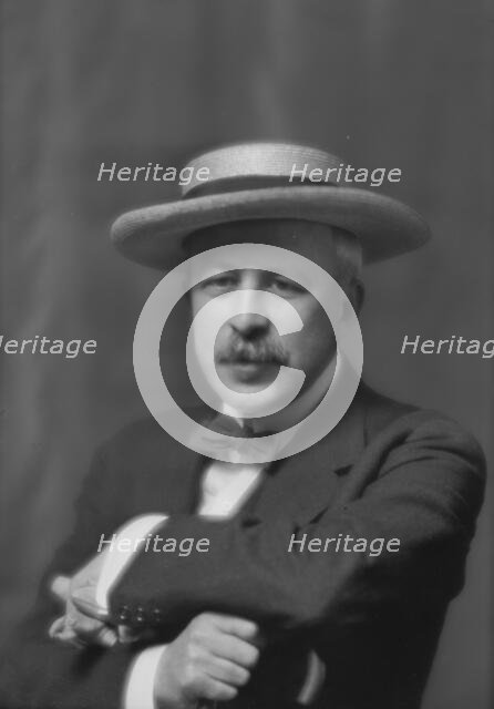Hood, George, Mr., portrait photograph, 1912 May 28. Creator: Arnold Genthe.