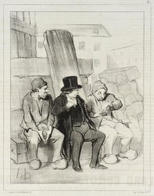Ainsi donc, mon ami à vingt-deux ans vous aviez déjà tué trois hommes..., 1844. Creator: Honore Daumier.