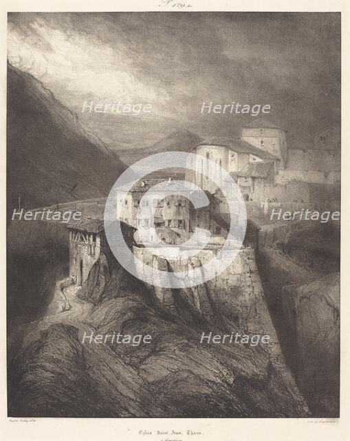 Eglise Saint-Jean, Thiers, 1831. Creator: Eugene Isabey.