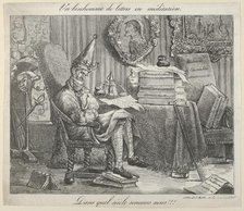 A Literary Fellow Meditating, 1821., 1821. Creator: Eugene Delacroix.