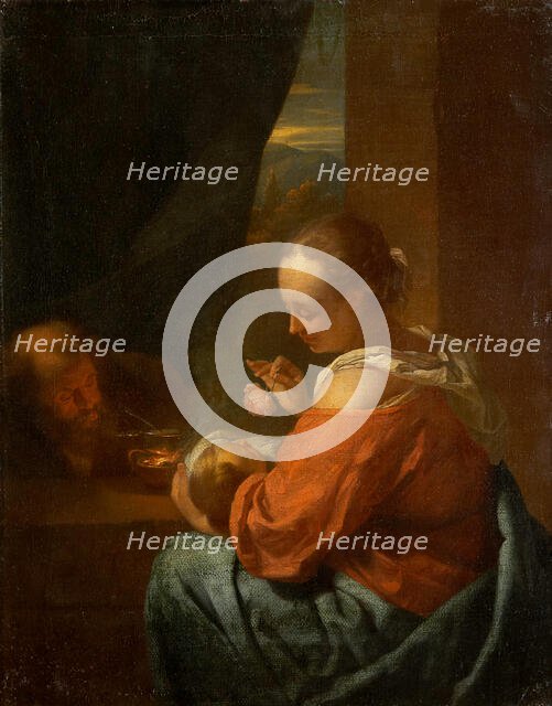 The Holy Family, c1665-1670. Creator: Godfried Schalcken.