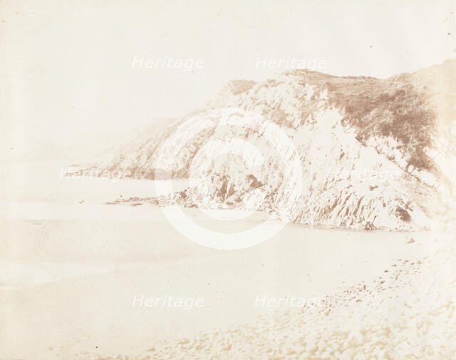 Caswell Bay with Proldie Point, 1853-56. Creator: James Knight.