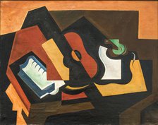 Still Life with Guitar, 1918. Creator: Blanchard, María (1881-1932).