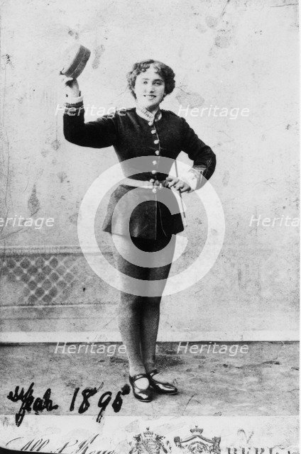 Bessie Cohen, one of the first Tiller girls, Manchester, 1890. Artist: Unknown