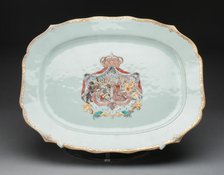 Platter, Jingdezhen, c. 1750. Creator: Jingdezhen Porcelain.