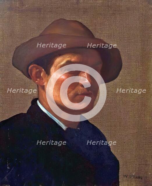 William Strang, Self Portrait, c1882. Creator: William Strang.