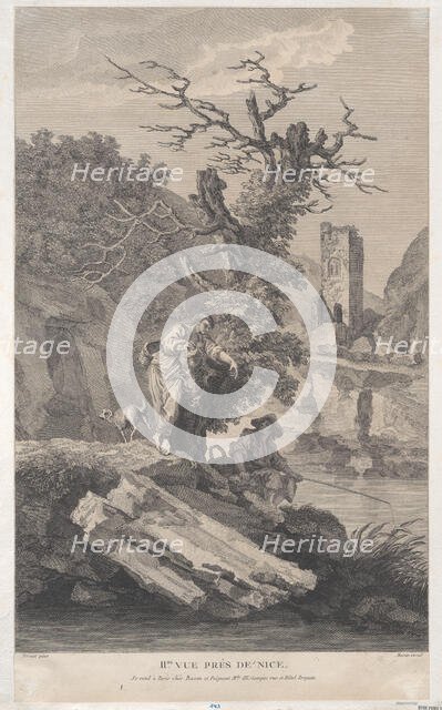 Second View Close to Nice, ca. 1750-1800. Creator: Pierre François Basan.