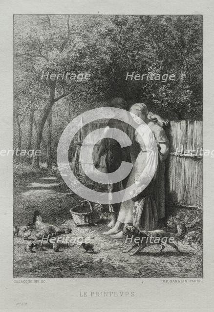Springtime. Creator: Charles-Émile Jacque (French, 1813-1894).